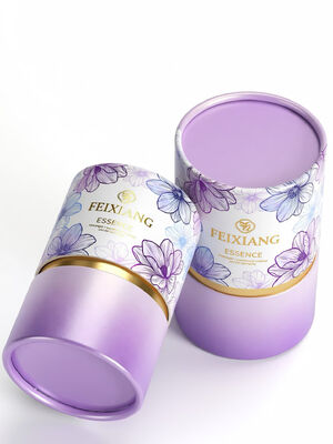 Envase cilíndrico de tubo de papel de grado alimenticio con impresión personalizada para té, café, chocolate en polvo OEM