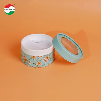 Caja de tubo de papel para polvos sueltos cosméticos redondos biodegradables con logotipo personalizado, cilindro redondo, tamiz, lata con tapa agitadora