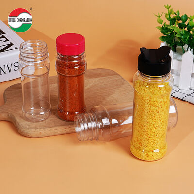 PET Plastic Bottles Spice Containers and Seasoning Powder Jars Salt Pepper Shaker Bottle Packaging