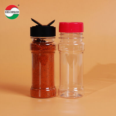 Botellas de plástico PET, envases para especias y tarros para condimentos en polvo, botellas para salero y pimentero, embalaje