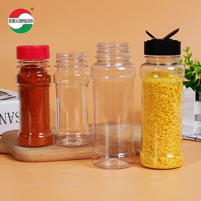 PET Plastic Bottles Spice Containers and Seasoning Powder Jars Salt Pepper Shaker Bottle Packaging