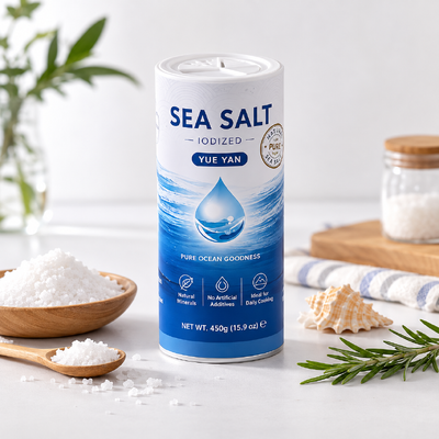 450g Sea Salt Powder Paper Tube Packaging Seasoning Spice Cardboard Canister Cans