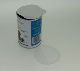Peel Off Foil Sealed Embossing Paper Composite Cans For Chips , Snack Foods