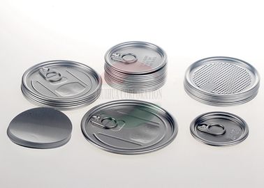 Tapas de aluminio de fácil apertura con bajo MOQ y buen sellado para latas de plástico y tubos de papel