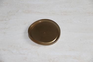 Eco friendly brown food grade plastic PE lid with customized logo embossing