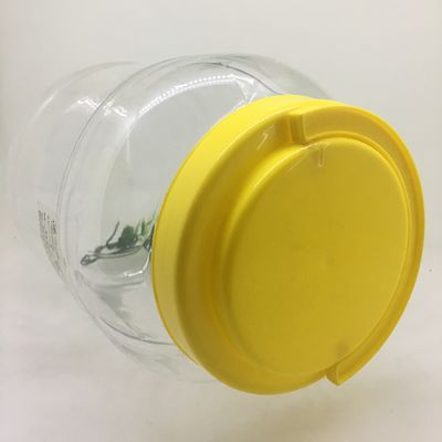 Guangzhou Factory 100ml 200ml 300ml 400ml 500ml 600ml 700ml 800ml 900ml 1000ml Empty Food Grade Clear Cooking Candy Cans PET Plastic Jars With Lids