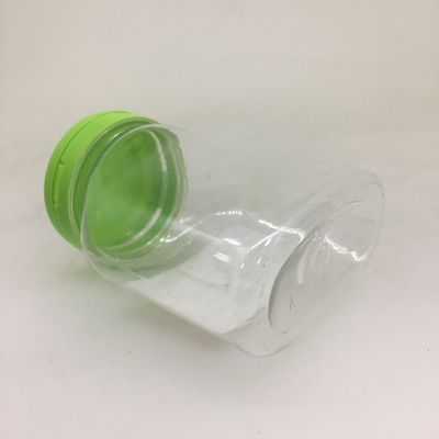 Guangzhou Factory 100ml 200ml 300ml 400ml 500ml 600ml 700ml 800ml 900ml 1000ml Empty Food Grade Clear Cooking Candy Cans PET Plastic Jars With Lids