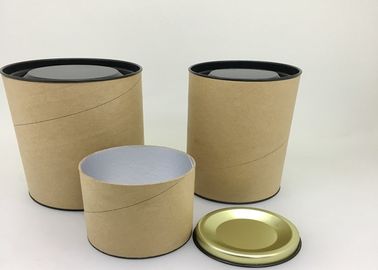 Tubo de papel antioxidante que empaqueta con los envases del cilindro del papel de la tapa del metal/de la lata del té