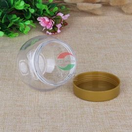 pequeño tarro plástico transparente 225ml para la prenda impermeable seca de la fruta/de las galletas