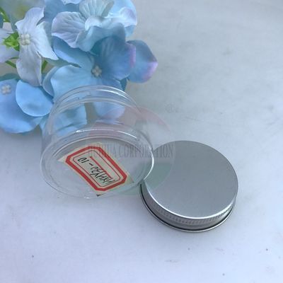 El cilindro del plástico transparente de la confitería 420ml puede con la tapa de aluminio