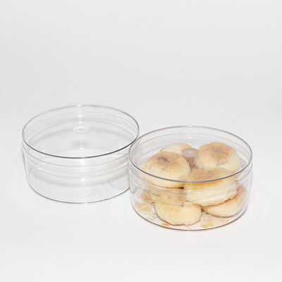 Categoría alimenticia transparente alrededor de la caja de plástico del ANIMAL DOMÉSTICO del envase con la tapa clara