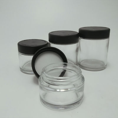 Child Resistant Caps CBD Herbs Packaging Clear Glass Jar