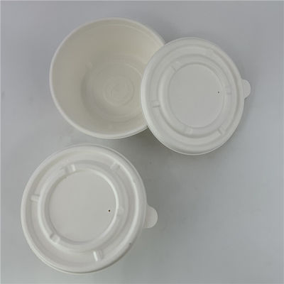 Pequeña taza biodegradable disponible de la salsa de la pulpa del bagazo de la caña de azúcar con la tapa