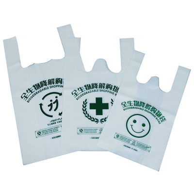 La maicena del PLA hizo el 100% las bolsas de plástico abonablees biodegradables Logo Design