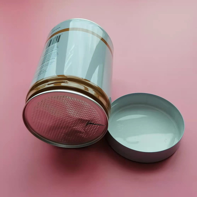 Empty Round Airtight Coffee Tin Plate Cans Tinplate Tea Packaging Tin Box